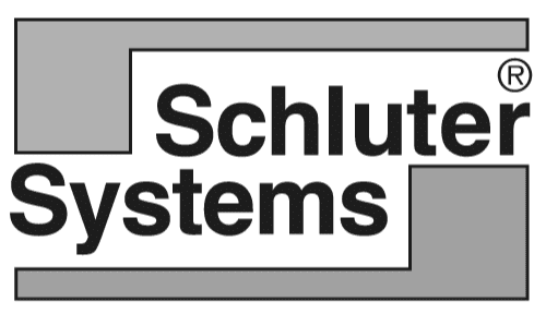 Logotipo de Schlüter Systems, especialista en soluciones para el sector de la construcción, destacando por su funcionalidad y diseño.
